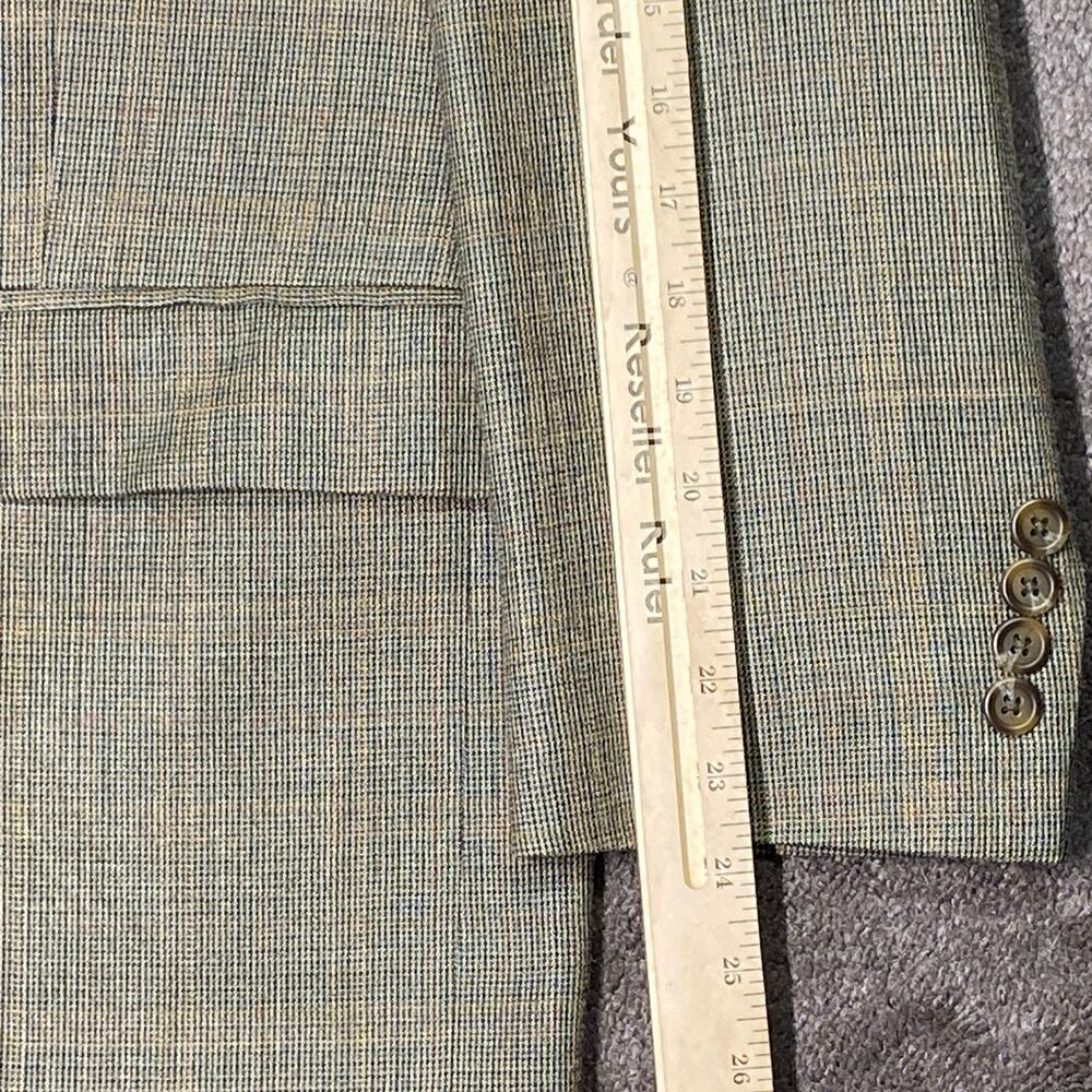 Lauren Ralph Lauren Men 42R Blazer Sport Coat Wool Silk‎ Brown Umber Glenn Plaid - Picture 16 of 16